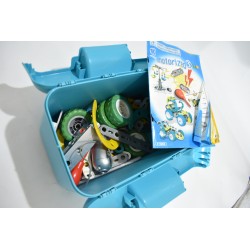 Meccano Construction Motorized 6V motor 10 modeles 100 pieces 0262 set coffret malette valise