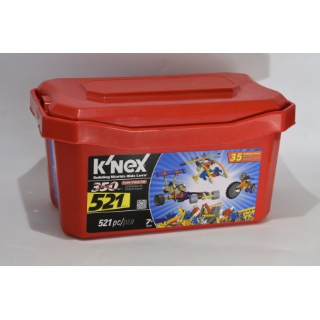 K'nex Building Worlds kids love Knex super value tub 521 pieces jeu construction 12575