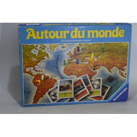 Autour du monde 1984 Edition Ravensburger jeu de société découverte en jouant voyage france pays