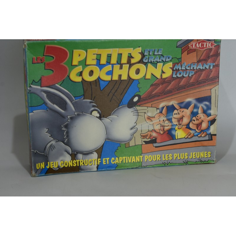 Les 3 petits cochons edition Tactic jeu de société jeux Trois cochon mechant loup maisons