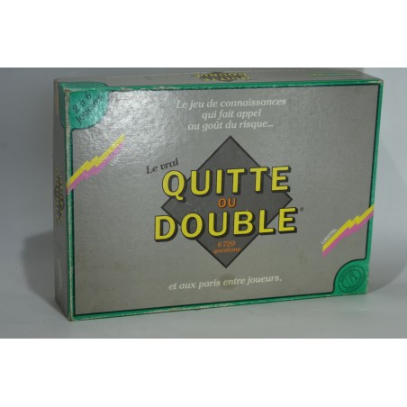 Le vrai quitte ou double Edition Habourdin ludotel jeux de société jeu vintage