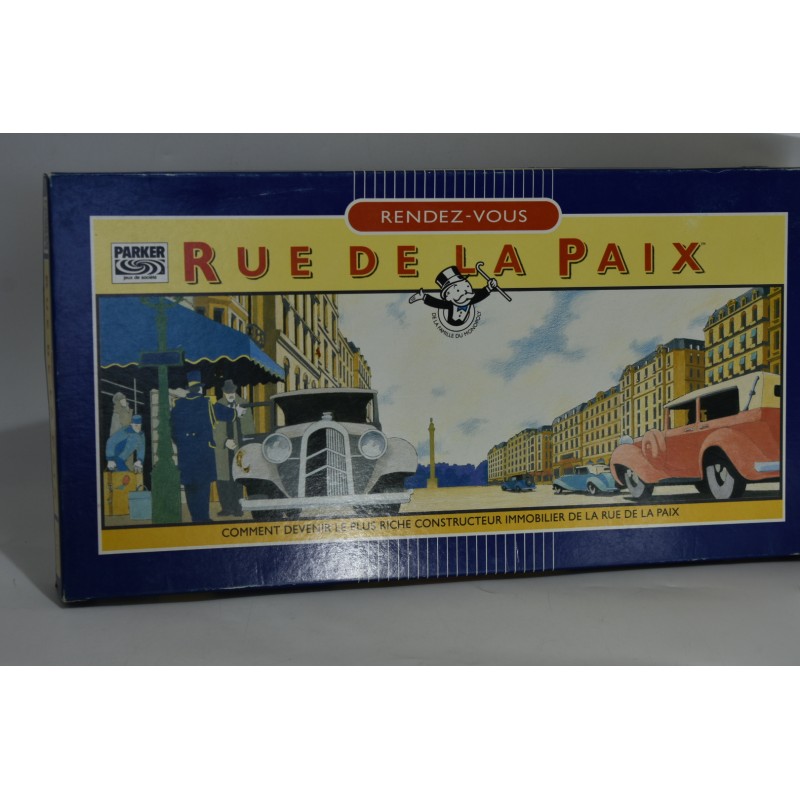 Rendez Vous Rue de la Paix Edition Parker jeu de société monopoly oncle d'amérique immobilier