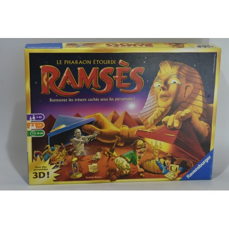 Ramses Le Pharaon Etourdi 3D pyramides Edition Ravensburger jeu de société jeux trésors cachés