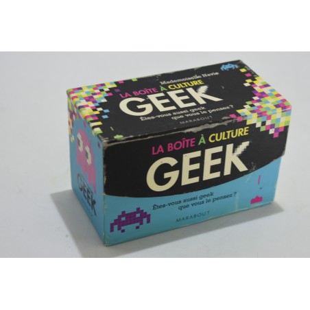 La boite a culture Geek Edition Marabout jeu de société mademoiselle Navie quiz cartes