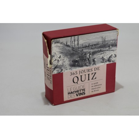 Le guide hachette des Vins 365 jours de Quiz Ephemeride calendrier jeux quizz questions vin