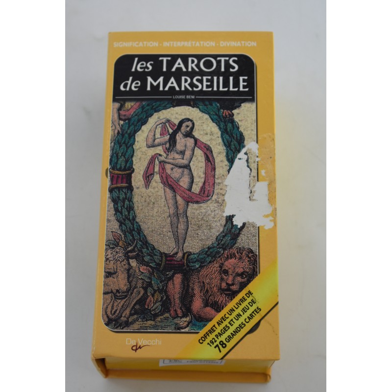 Les Tarots de Marseille Edition De Vecchi coffret livre jeu de cartes tarot divination avenir