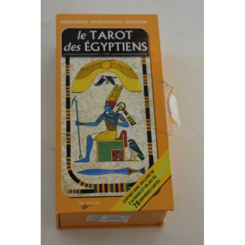 Le Tarot des Egyptiens Edition De Vecchi jeu de tarots cartes livret coffret divination
