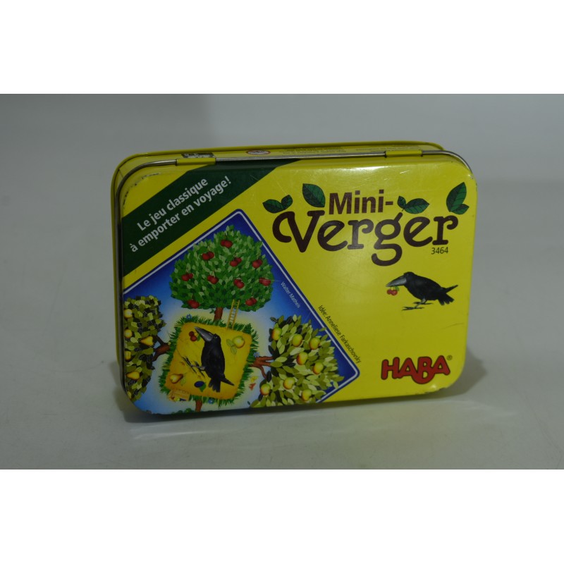 Mini Verger Kleiner Obstgarten Edition HABA boite métal Jeux De Société Jeu classique voyage Corbeau spiel