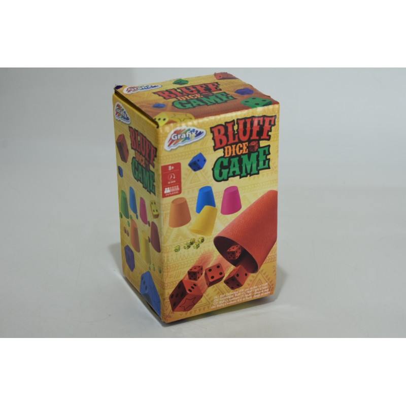 Bluff Dice Game Edition Grafix jeu de société jeux de dés dé a jouer poker d'as