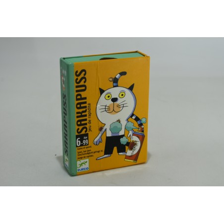 Sakapuss Interieur Neuf Edition djeco jeu de rapidité jeux de société chat mistigri cartes a jouer