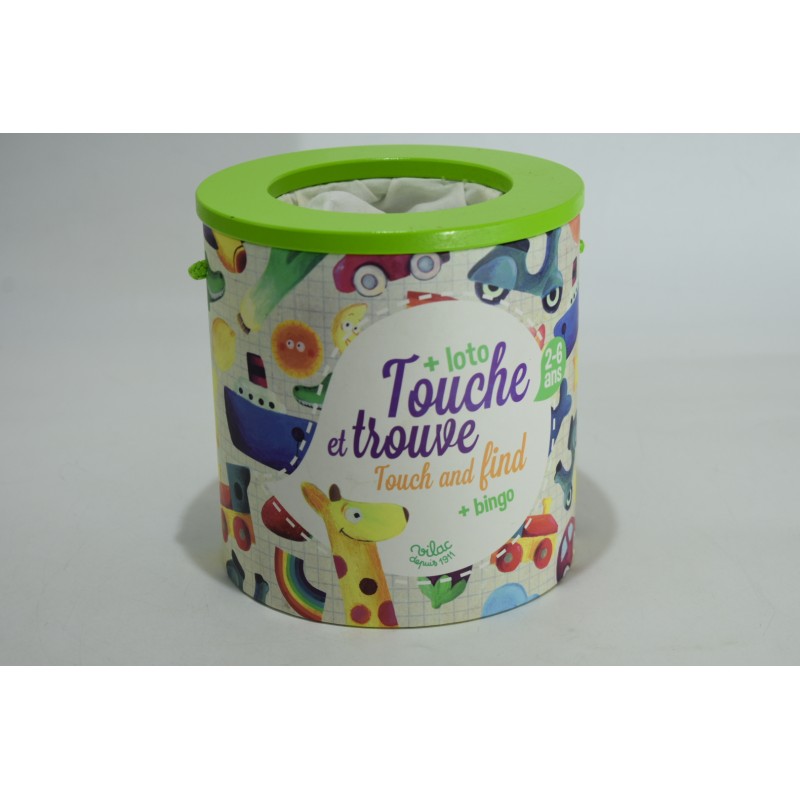 Touche Et Trouve + loto Edition Vilac jeu en bois jeux de société bingo touch and find