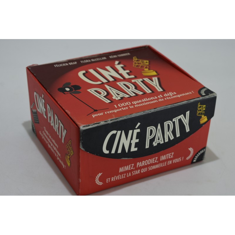 Ciné Party Edition Marabout jeu de société jeux cartes questions défis quiz famille cinema