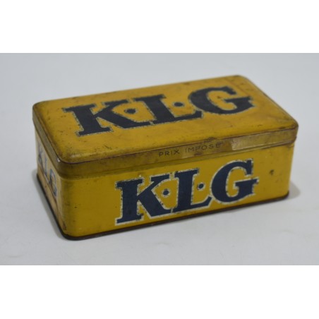 Boite Ancienne KLG k.l.g boite tole garage k l g
