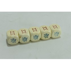 Poker d'as Coffret 5 dés cartes pokers jeu de dé paris casino jeux de société