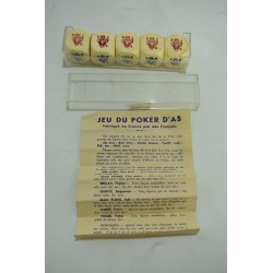 Poker d'as Coffret 5 dés cartes pokers  paris jeu de dé casino jeux de société