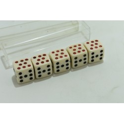 Poker d'as Coffret 5 dés pokers cartes paris jeu de dé casino jeux de société