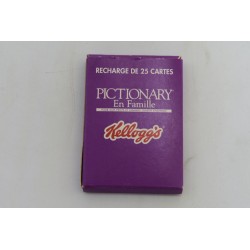 Pictionary En famille Edition Kellogg's Recharge de 25 cartes jeu complementaire extension jeux de société