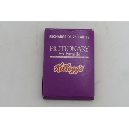 Pictionary En famille Edition Kellogg's Recharge de 25 cartes jeu complementaire extension jeux de société