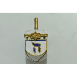 Toupie Peint main Hanukkah Dreidl sevivon dreidel judaic spin