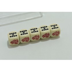 Poker d'as Coffret 5 dés pokers paris cartes jeu de dé casino jeux de société