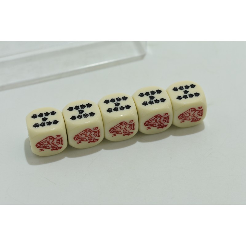 Poker d'as Coffret 5 dés pokers paris cartes jeu de dé casino jeux de société