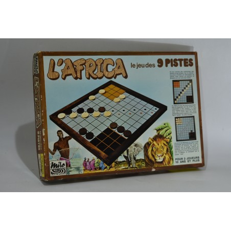 L'africa jeu Miro edition jeux de société vintage piste pions go gobang spiel