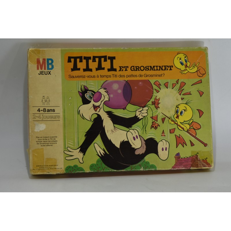 Titi et Grosminet edition Mb jeux de société dessins animés jeu de l'oie échelle chasse course