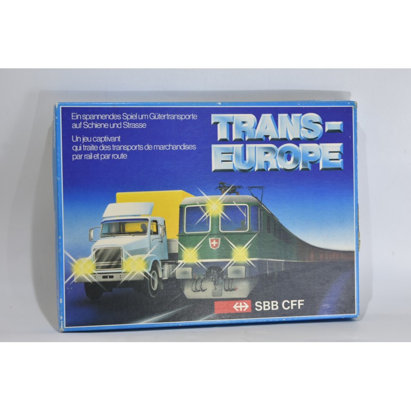Trans - Europe SBB CFF jeu de société transport de marchandises rail route train camion cartes