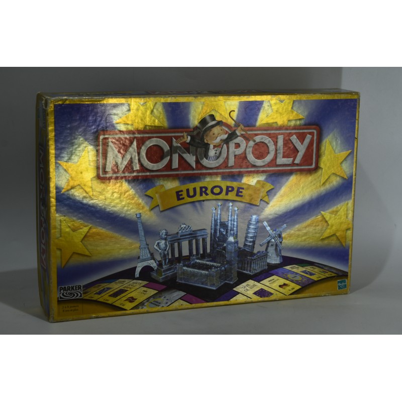 Monopoly Europe jeu de société jeux Parker Hasbro 2001 euro