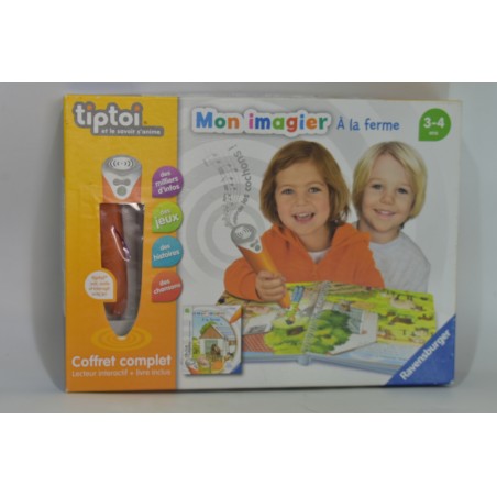 Tiptoi coffret complet mon imagier a la ferme Edition Ravensburger jeu électronique tip toi lecteur oid livre interactif