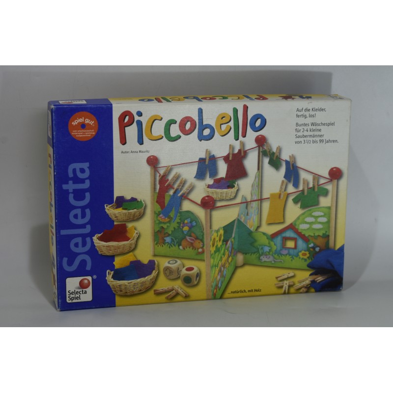 Piccobello Edition Selecta Spiel jeu de société jeux Vêtements panier Etendage