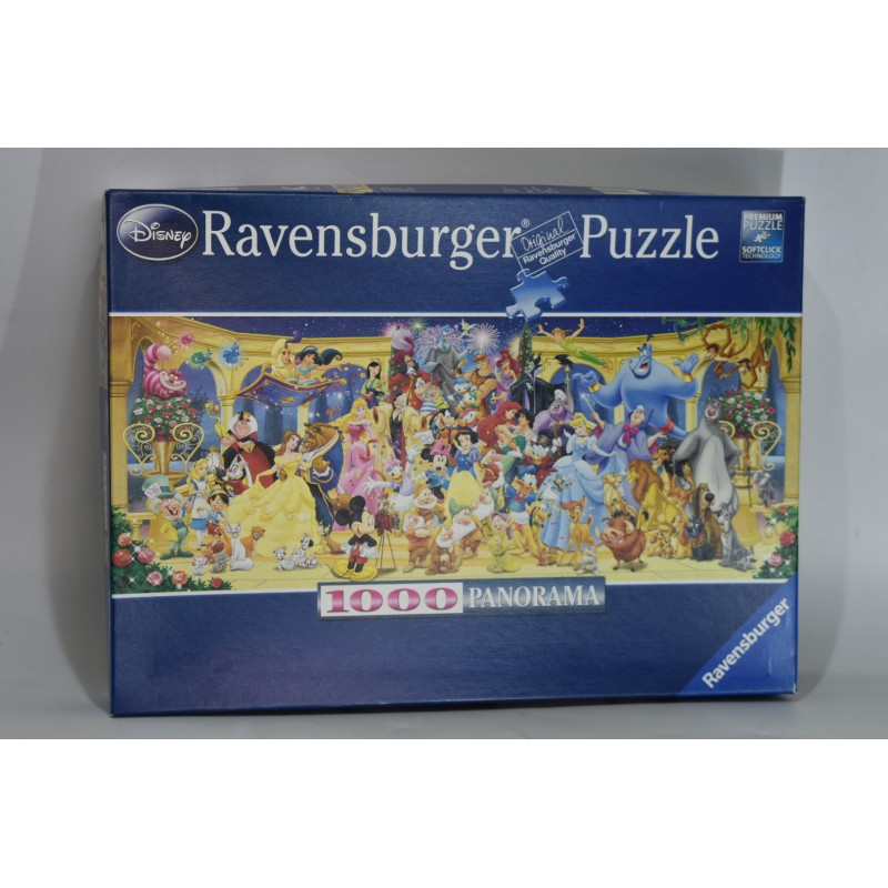 Disney Ravensburger Puzzle 1000 preminum Panorama 98 x 37 Photo de groupe Puzzles casse tete