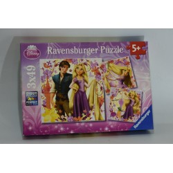 Disney Princess 3 X 49 ravensburger Puzzles jeu de société jeux casse tete puzzle
