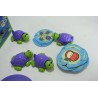 Fisher Price 1997 Le pique nique des tortues jeux spiele jeu de société légumes fruits picnic game