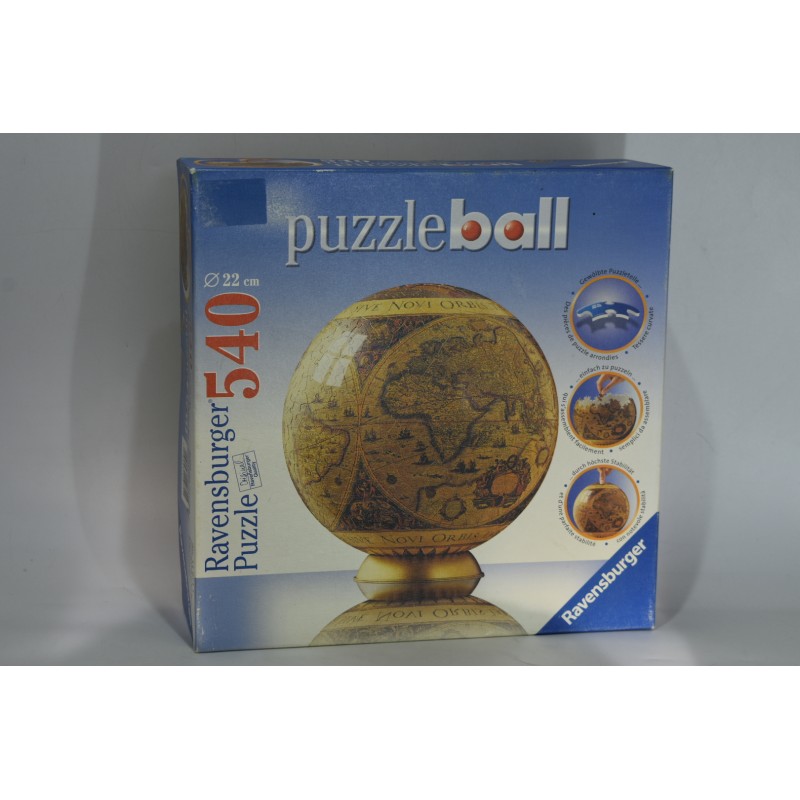Neuf Puzzle ball 3D 540 Mappemonde Historique Ravensburger relief boule puzzle ball puzzles 3 D
