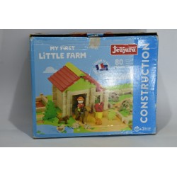 Ma premiere Petite Ferme en Bois JeuJura construction 80 pieces jeu jura construire kapla animaux maison