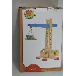 Wooden Toys Crane Grue Bois jouet jeu construction 40 centimètres
