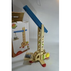 Wooden Toys Crane Grue Bois jouet jeu construction 40 centimètres