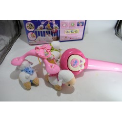 Vtech Baby Lumi Mobile Compte moutons rose lumiere veilleuse berceuse peluche projecteur telecommande
