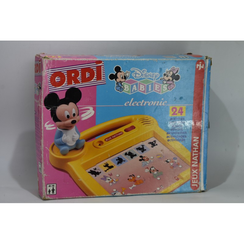 Ordi Disney Babies electronic Mon 1er ordinateur jeux Nathan 1994 jeu jouet électronique