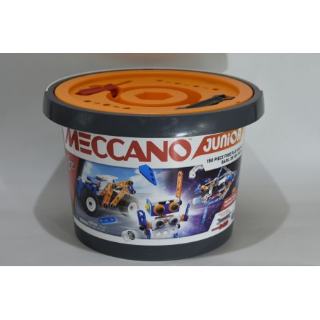 Meccano Junior Baril 150 pièces bucket 20106 play jouet mecano miro outil spin master plusieurs modeles jeu jouet construction