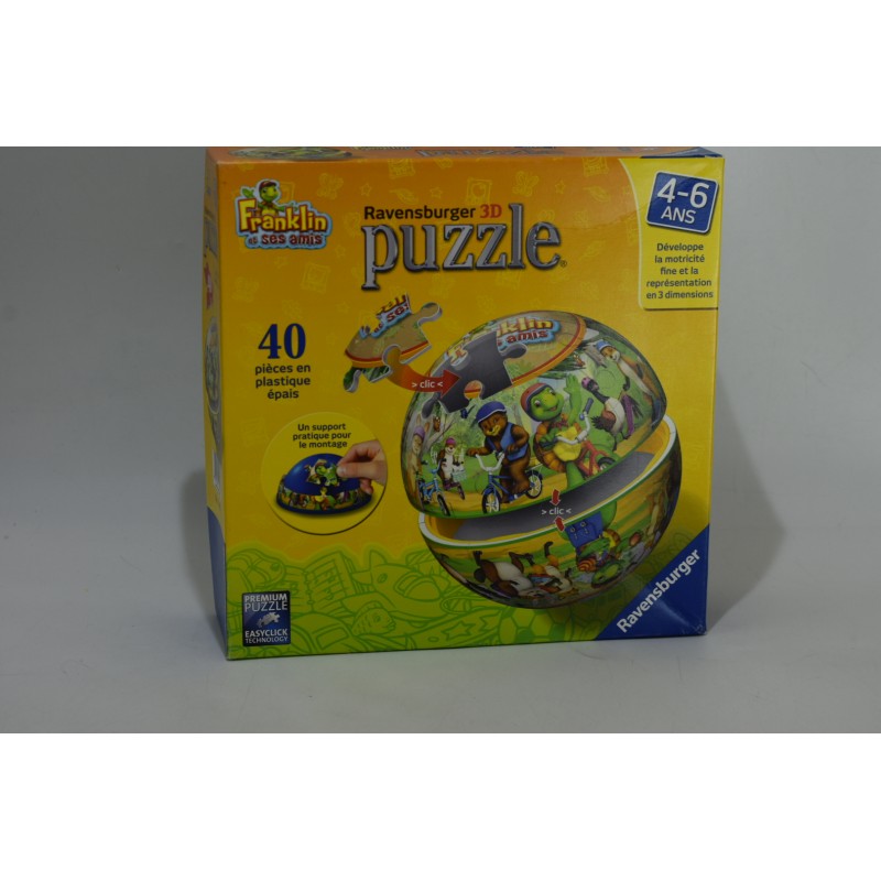 Franklin et ses amis Puzzle ball 3D Edition Ravensburger jeu de société jeux éveil puzzleball relief