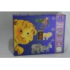 Puzzle Géant Djeco 6 puzzles fauve et ses amis jeu puzzles eveil animaux jungle singes