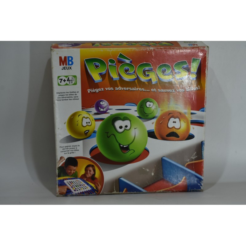 Pièges ! Mb jeux billes plateau trappe jeu de société piège