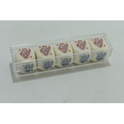 Poker d'as Coffret 5 dés pokers  cartes paris jeu de dé casino jeux de société