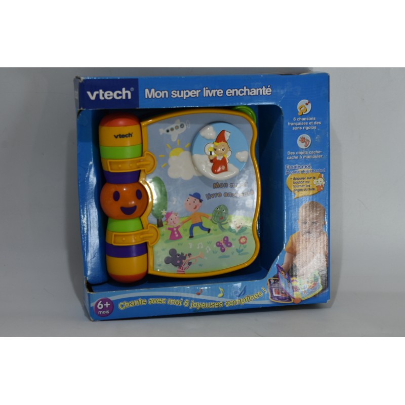 Mon super Livre enchanté Vtech chansons chante jouet jeu éveil électronique comptines son