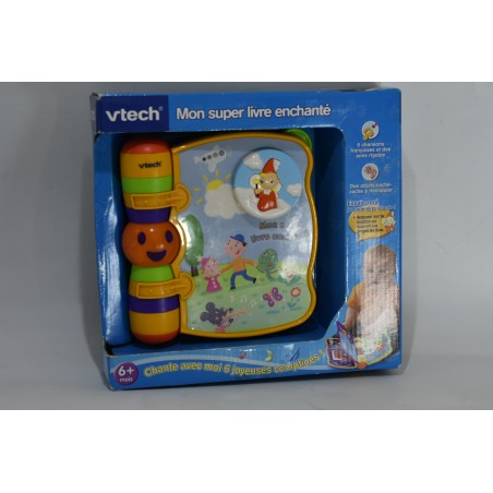 Mon super Livre enchanté Vtech chansons chante jouet jeu éveil électronique comptines son