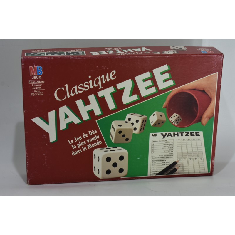 Yahtzee Classique 1994 mb jeux hasbro jeu de société yam dés dé a lancer 421