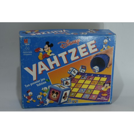 Disney Yahtzee Mb jeux 1992 Mon premier Yam hasbro jeu de société dés