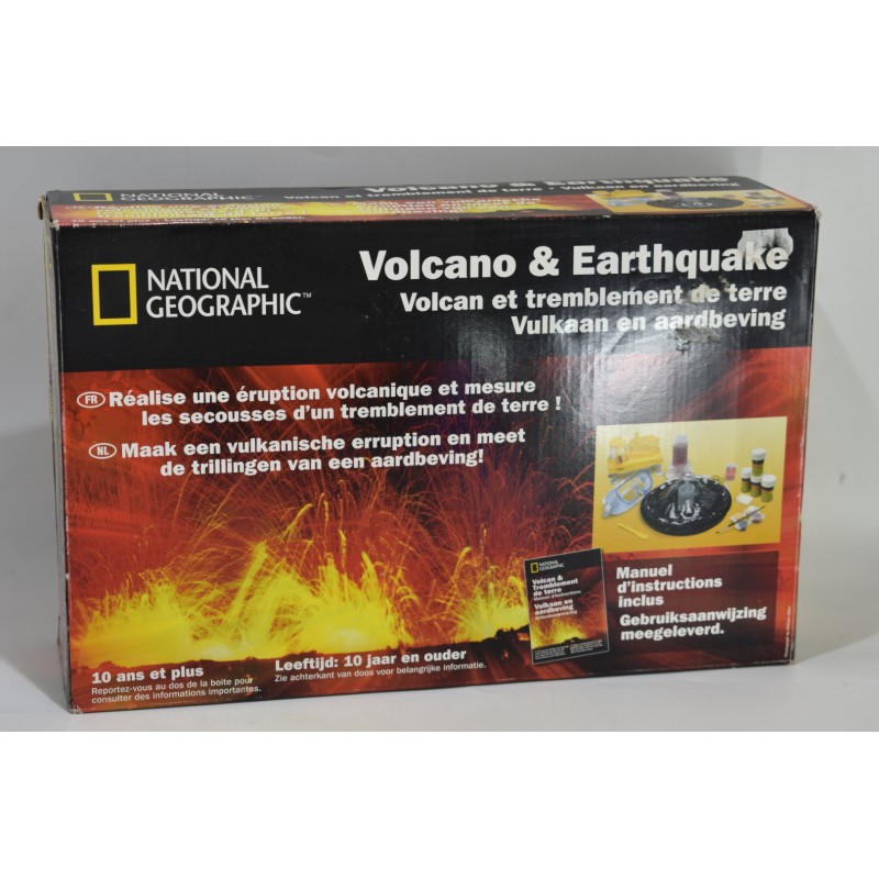 Volcan et tremblement de terre National Geographic jeu de science et vie nature découvertes jeux expérience